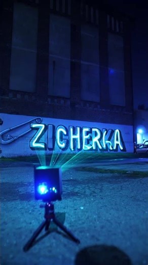 Graffiti animation using LaserCube! #streetart