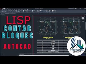 2022 LISP Contador de bloques en AutoCAD y desplegar lista