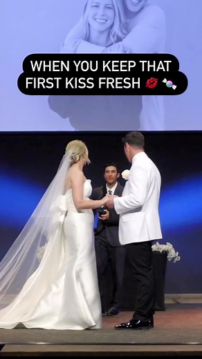 Hilarious Minty Fresh Wedding First Kiss Video