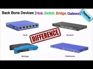 BACK BONE DEVICES - Gateway devices, Bridges, Switches, Hubs| Gateway vs Bridges vs switches vs Hubs