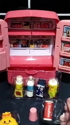 NICE & CUTE MINI FRIDGE PRETEND 😁😁 #shorts #asmr #satisfying #viral #trending #foryou