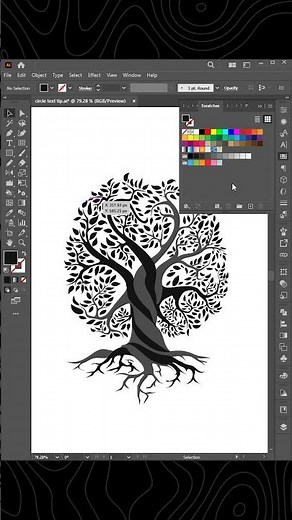 Random color swatches fill script in illustrator #illustrator #colorswatches #script