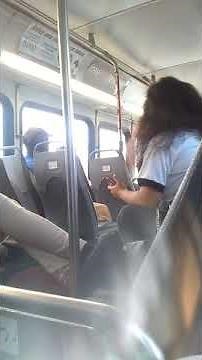 Pervert on the bus.. Looking between girls legs.. CAUGHT