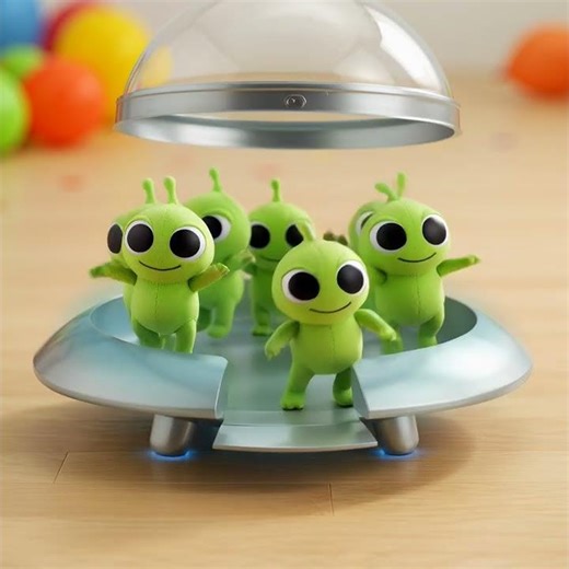 A UFO Lands… Then Turns Into an Alien Dance Party! 🛸👽😱 | UFO Toy Party 🛸👽🎉