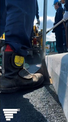 "Incredible Asphalt Edge Compaction Tool in Action | Perfect Curb Finishing for Road Construction"