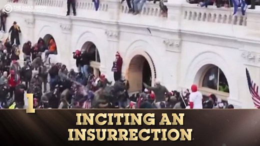 We counted down Trump’s 100 Most Tremendous Scandals back in October. Rookie mistake. Here’s an updated list, now including “inciting an insurrection,” among others. | The Daily Show