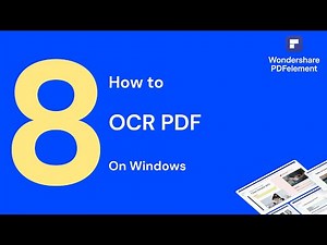 How to OCR PDF on Windows | PDFelement 8