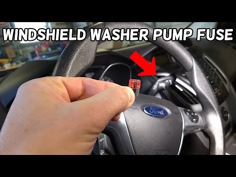 WINDSHIELD WASHER PUMP DOES NOT WORK FUSE LOCATION REPLACEMENT FORD FOCUS MK3 2012-2018