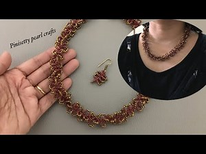How to make seed beads tubular netting/Spiral rope tutorial/Seed bead necklace or bracelet making