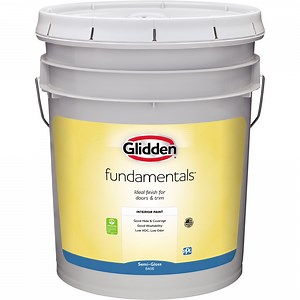 Glidden Fundamentals Tintable Base Semi-Gloss Interior Paint, 5 Gallon