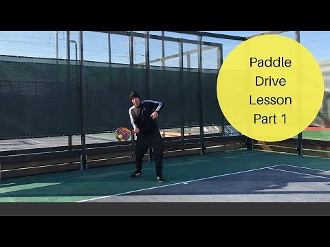 Platform Tennis Drive Lesson - Part 1