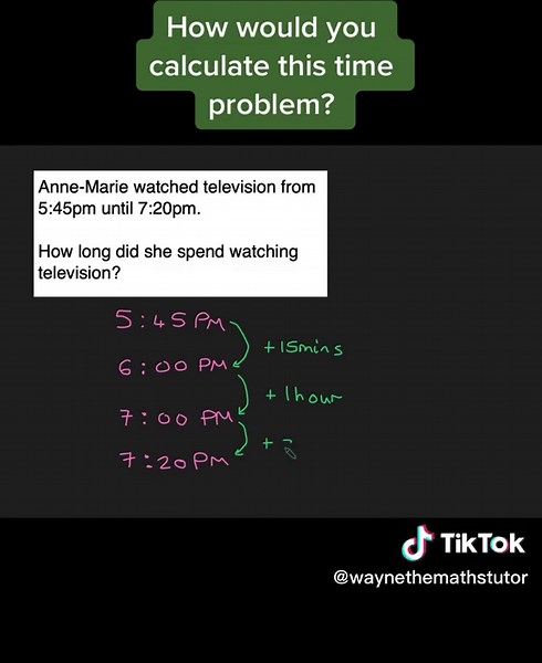 Calculating Time: Anne Marie's TV Watching Duration