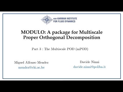 MODULO Tutorial 3 : The Multiscale POD (mPOD)
