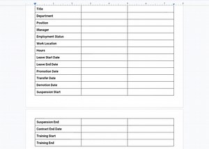Personnel Action Form Template, HR Personnel Update Form, Workforce Status Change Form, Employee Compensation Adjustment Form Template - Etsy