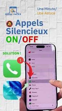 📵 Comment activer ou désactiver le silence des appels sur iPhone (iOS 26)