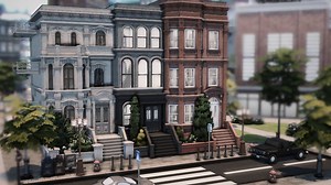 联排别墅 townhouses for rent _ The Sims 4 speed build