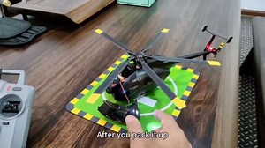 C189 Remote Control Helicopter, 2.4G 6CH UAV 1:28 Brushless Motor RC Helicopter Single Blade Flybarless Remote Helicopter RTF with Optical Flow Localization 2 Battery - Red