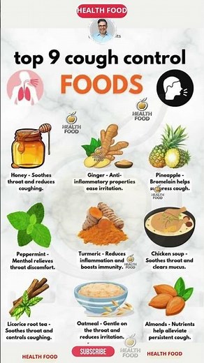 Stop Coughing Fast with These 9 Natural Foods 🍯 #CoughRelief #NaturalRemedies #HomeRemedies