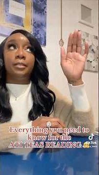 ATI TEAS READING TIPS ✅ #atiteas #jakaralewis #atiteasreading #atiteastest #prenursing