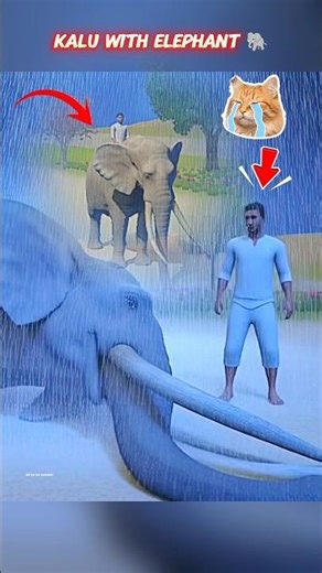Kalu With Elephant Emotional Story || In Indian Vehicles Simulator 3d || #viral #shorts #viralshorts