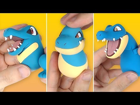 Pokémon Figures Making - Totodile line!!(Croconaw, Feraligatr) | Clay Art