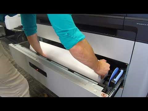 Loading Paper - HP DesignJet XL 3600 (How to)