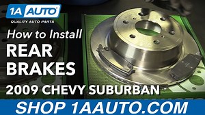 How to Install Replace Rear Brakes Pads Rotors 2007-10 Chevy Suburban 1500