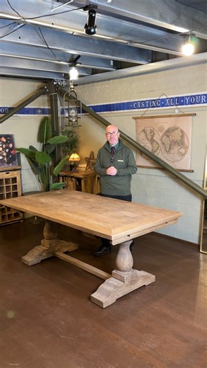 Oyster Elm Extending Dining Table | https://piecesforplaces.co.uk/products/oyster-elm-extending-dining-table-3-sizes?_pos=1&_sid=a86632630&_ss=r Sizes available: - 160 cm extending to 240 cm - 180 cm extendingto 260 cm - 200 cm extending to 280 cm Each table is unique and bares marks from its previous life. Made from reclaimed elm wood. The stain finishing the tables is made from crushed Walnut Husks, dissolved in water to produce a brown wood stain, commonly known as Vandyke brown. This traditi