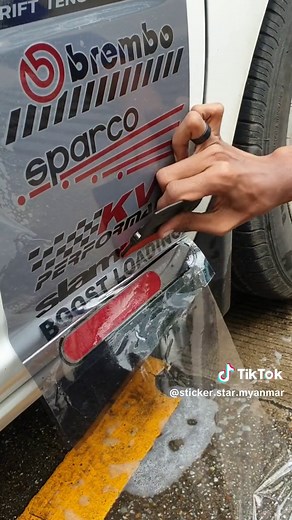 jdm graphics sticker installation sales and service #graphicdesign #foryoupage #tiktokmyanmar #carstickers #fyp #viral #stickerstarmyanmar