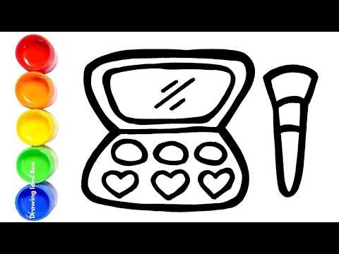 Draw Makeup Kit with Colors & Circles + Baby Shark Song | Learn Colors for Kids | Yup Yup Go
