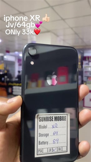 •iphone xr •64gb •89 health •NoN pta jv •10/10 •waterpack💦 #sunrisemobiledina #100mviews #foryoupage❤️❤️ #fyp #viral •03445968432