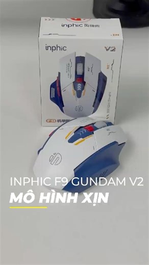 Inphic F9 Gundam V2 Mouse | 1200Hz, 12800 DPI, Extremely Comfortable Grip #shorts