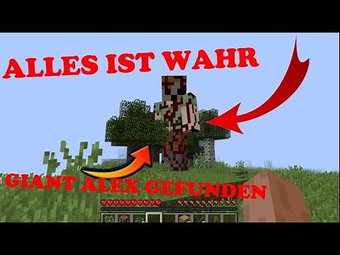 Der GIANT ALEX SEED hat FUNKTIONIERT?! Minecraft GIANT ALEX SEED CREEPYPASTA DEUTSCH