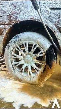 The car tire almost burst...