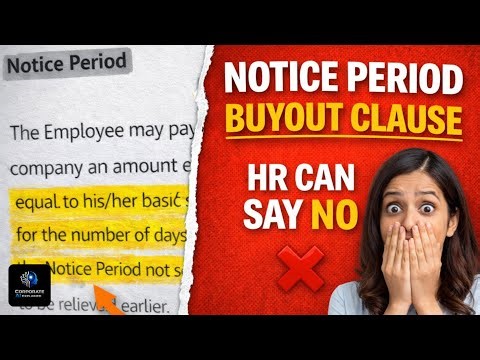 Notice Period Buyout Clause Explained | What HR Doesn’t Tell You | Coporate - AI Explained | English