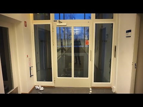 EPIC!!! scenic 1991 KONE M roped hydraulic elevator @ Niels Steensens Vej 2, Gentofte, Denmark