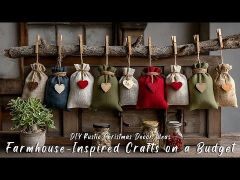 DIY Rustic Christmas Decor Ideas | Farmhouse-Inspired Crafts on a Budget