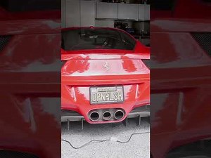 Ferrari 458 Italia cold start