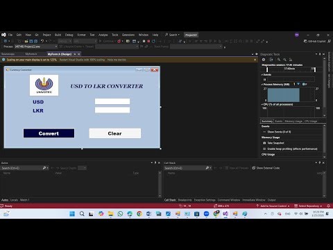 How to Create a Professional Currency Converter in C++/CLI (Visual Studio 2022) | USD to LKR