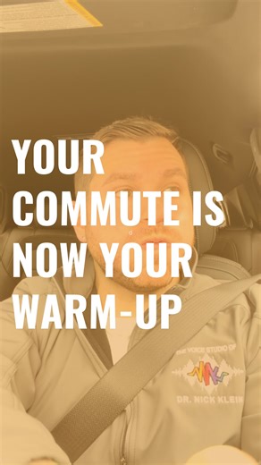 Nick Klein, DMA - Voice Teacher on Instagram: "POV: Your commute just became a vocal warm-up. 🚗🎤 Most singers show up to rehearsal cold… then spend the first 15 minutes trying to get their voice going. Let’s fix that. These 4 car-friendly vocal warm-ups focus on: • released, expansive breathing • gentle SOVT sounds • easy resonant buzz • light, efficient articulation No strain. No weird looks at stoplights. Just smart, quiet, voice-safe prep you can do on the way to a gig, rehearsal, or work. 