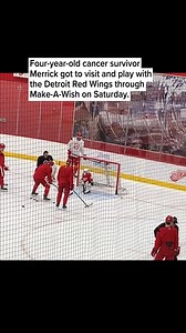 🔗: https://l.mlive.com/viu3gn The Detroit Red Wings have gotten good goaltending this season, and that continued Saturday at practice when 4-year-old Merrick stepped into the net. | The Ann Arbor News