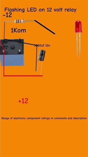 blinking led circut #electronic #diy #2025 #fyp #circut