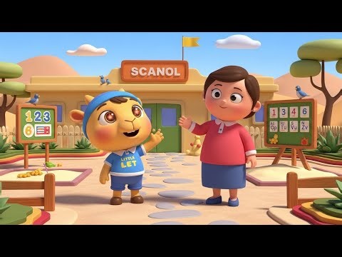 Little Camel Goes to School | Fun Camel Action Song for Kids | Nursery Rhyme