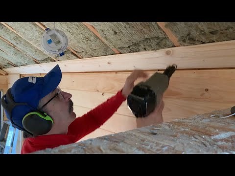Installing Tongue & Groove Pine on Ceiling Without Help By Yourself