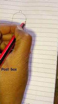 how to draw a post box no a #viral #drawingideas #art