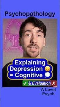The Logic of Sadness 📉 (6/9) Psychopathology - AQA Psychology Paper 1