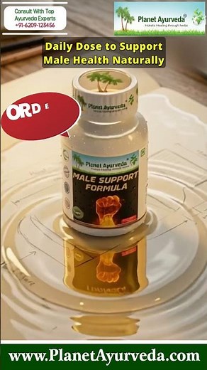 Male Support Formula by Planet Ayurveda - Daily Dose to Support Male Health Naturally !!