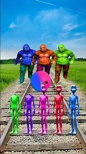 equal dame tu cosita 5 different colors alien dance vs monster head of pac-man & train driver tom..