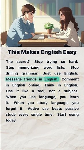 This Makes English Easy | English Reading and Listening Practice #englishforbeginners #easyenglish