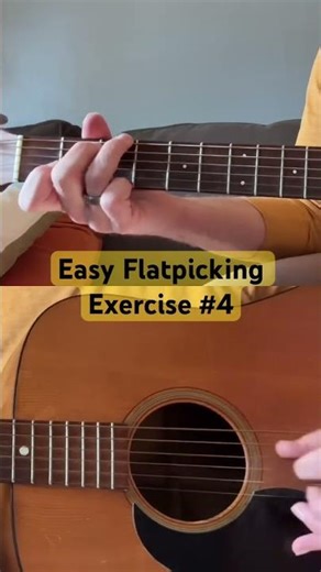 Easy Flatpicking Exercise #4 #flatpicking #bluegrassguitar #acousticguitar